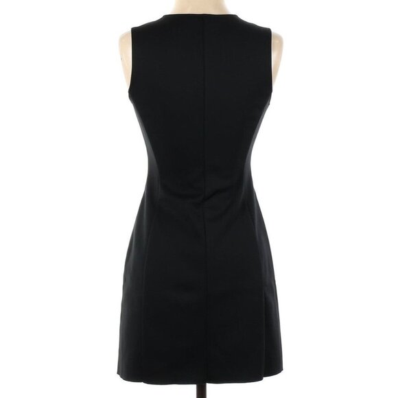 Theory 38 Slik Windsurf Scuba Dress Size 4 Black Athleisure Neoprene Half Zip - Picture 10 of 13